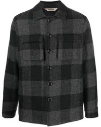 Aspesi - Check-pattern Shirt Jacket - Lyst