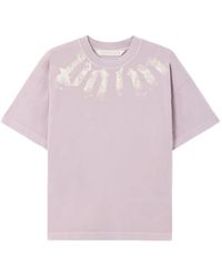 Palm Angels - Neck-Logo Loose T-Shirt - Lyst