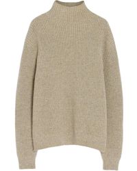 Lemaire - Pull Côtelé À Col Montant - Lyst