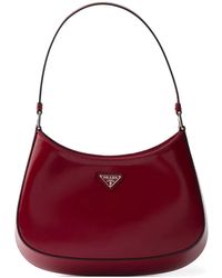 Prada - Cleo Brushed Leather Shoulder Bag - Lyst