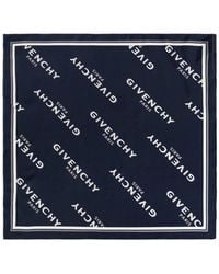 Givenchy - Logo-Print Silk Scarf - Lyst