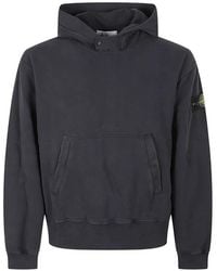 Stone Island - Cotton Hoodie Sweater - Lyst