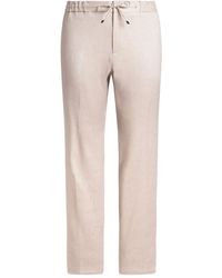 Etro - Linen Twill Trousers - Lyst