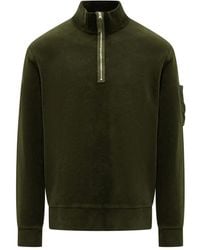 C.P. Company - Half-Zip Pocket Sweatshirt - Lyst