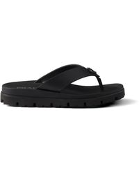 Prada - Rubber Thong Sandals - Lyst