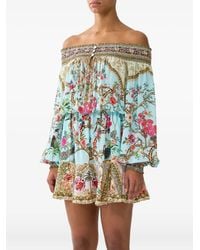 CAMILLA - Sultans And Queens Off-The-Shoulder Mini Dress - Lyst