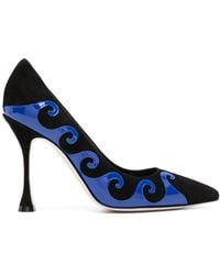 Manolo Blahnik - Kasai 105Mm Swirl-Detail Pumps - Lyst
