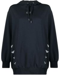 EA7 - Hoodie Met Logoprint - Lyst