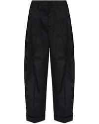 DSquared² - Pleated Cotton Trousers - Lyst
