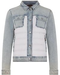 Moorer - Panelled Denim Jacket - Lyst