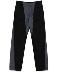 Mugler - Vaqueros Rectos Bicolor - Lyst