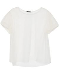 Susanne Bommer - Sheer Short-Sleeve T-Shirt - Lyst