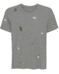 JNBY - Graphic-Embroidered T-Shirt - Lyst