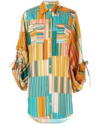 ALÉMAIS - Sloane Abstract-print Shirt Dress - Lyst