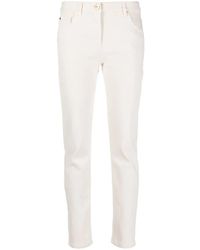 Brunello Cucinelli - Logo-Patch Straight-Leg Trousers - Lyst