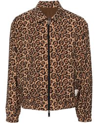 Emporio Armani - Wendbare Jacke mit Geparden-Print - Lyst