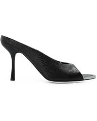 DIESEL - D-Diams Lizard-Effect Leather Mules - Lyst