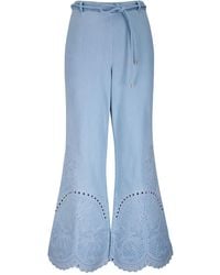 Zimmermann - Broek Met Geborduurde Ringlets - Lyst