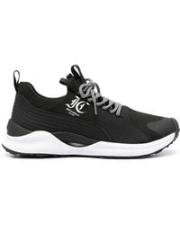 Just Cavalli - Logo-Print Running Sneakers - Lyst