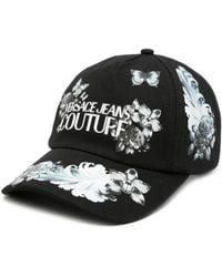 Versace Jeans Couture - Logo-Print Floral-Print Baseball Cap - Lyst