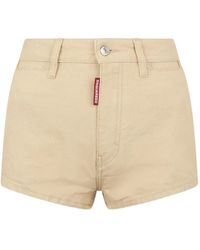 DSquared² - High-Waist Denim Shorts - Lyst