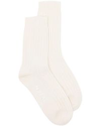 N.Peal Cashmere - Ribbed Cashmere Socks - Lyst