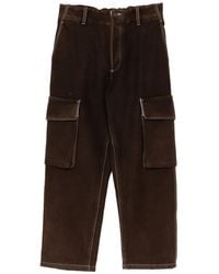 Uma Wang - Contrast-Stitch Cargo Pants - Lyst