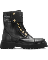 Zadig & Voltaire - Leather Biker Boots - Lyst
