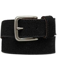 AllSaints - Suede Buckle Belt - Lyst