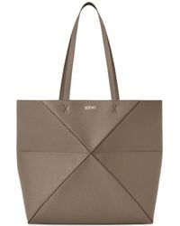 Loewe - Puzzle Fold Medium Leather Tote - Lyst