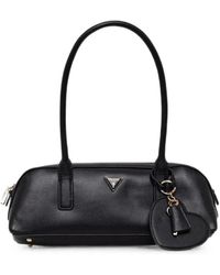 Guess - Isobel Logo-Plaque Pebbled-Effect Tote Bag - Lyst
