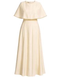 Baruni - Maxi Alya Cape-Overlay Dress - Lyst