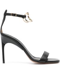 Off-White c/o Virgil Abloh - Pop Paperclip 105Mm Leather Sandals - Lyst