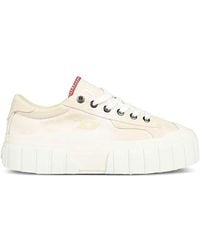 DIESEL - Round-Toe Platform Sneakers - Lyst