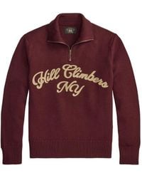RRL - Quarter-Zip Wool Sweater - Lyst