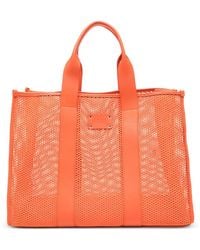 MSGM - Large Logo-Detail Tote Bag - Lyst