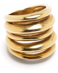 Goossens - Spirale 24kt Gold-plated Ring - Lyst