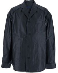 Juun.J - Chemise En Coton À Effet Enduit - Lyst