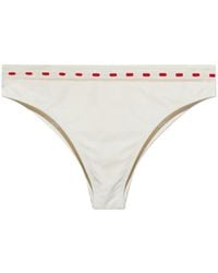 Posse - Pia Embroidered Bikini Bottoms - Lyst
