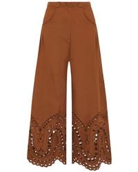 Charo Ruiz - Ray Broderie-Anglaise Palazzo Pants - Lyst