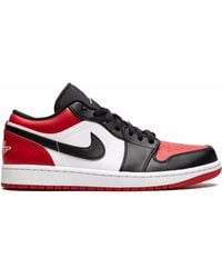 Nike - Air 1 Low "Bred Toe" Sneakers - Lyst