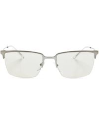 Emporio Armani - Sonnenbrille Mit Eckigem Gestell - Lyst