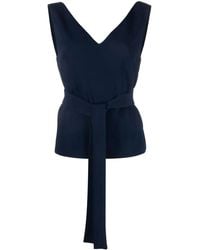 P.A.R.O.S.H. - Sleeveless Belted Top - Lyst