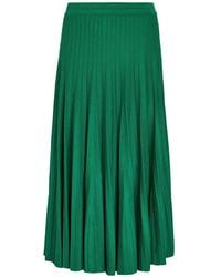 Jonathan Simkhai - Ribbed-Knit Pleated Maxi Skirt - Lyst