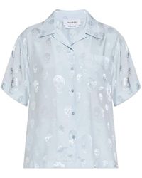 McQueen - Camisa Con Calavera Estampada - Lyst