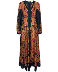 Zimmermann - Acadian Long Sleeve Maxi Dress - Lyst