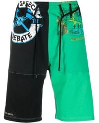 Marine Serre - Pantalones cortos de chándal con motivo gráfico - Lyst