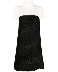 Paule Ka - Tweed Lurex Mini Dress - Lyst