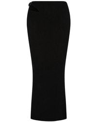 SRVC Studio - Cut-Out Ribbed Fitted Maxi Skirt - Lyst