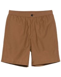 Theory - Shorts Met Elastische Taille Van Katoenblend - Lyst